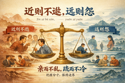近则不逊，远则怨